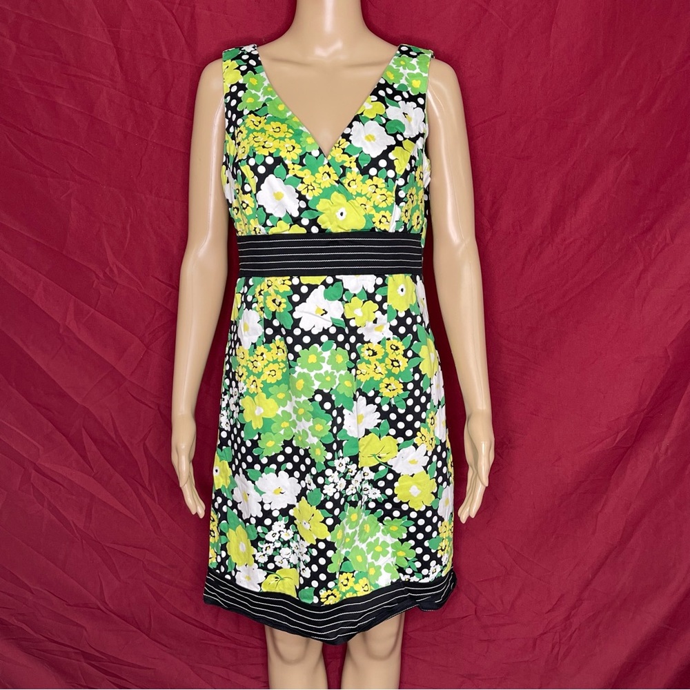 DBY Ltd. Retro Mod 60s Floral Shift Mini Dress – Size 12